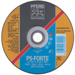 Disque à surfacer PFERD pour l'affutage des lames de tondeuse Ø115mm Grain 40