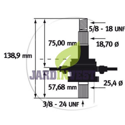 Palier de lame MTD 618-0140