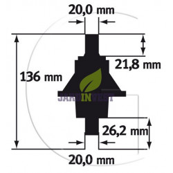 Palier de lame CASTEL GARDEN F72