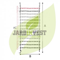 Chaines à neige pour pneumatique 23 x 8.50 - 12 modèle à échelles