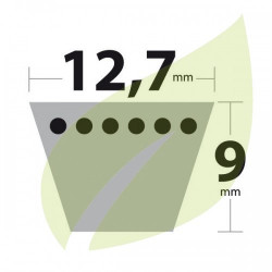 Courroie tondeuse et motoculture 4L109 pouces