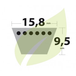 Courroie adaptable 5L 84 pouces