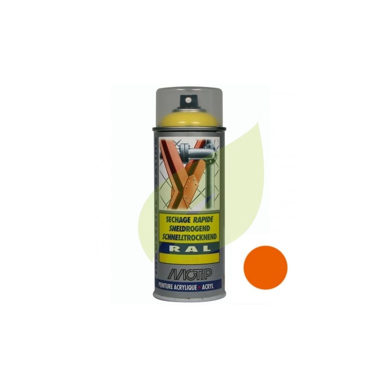 Bombe de peinture orange AS MOTOR aérosol 400 ml