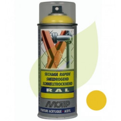 Bombe de peinture jaune GRANJA aérosol 400 ml